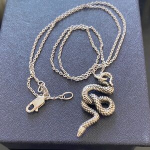 Sterling Silver Snake Necklace